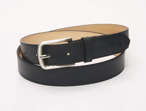 men_s navy leather cowhide belt